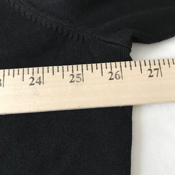 CHARTER CLUB Silk Cotton Cardigan Sweater Ruffle Black Women’s Plus Size 3X 2X - Picture 11 of 16